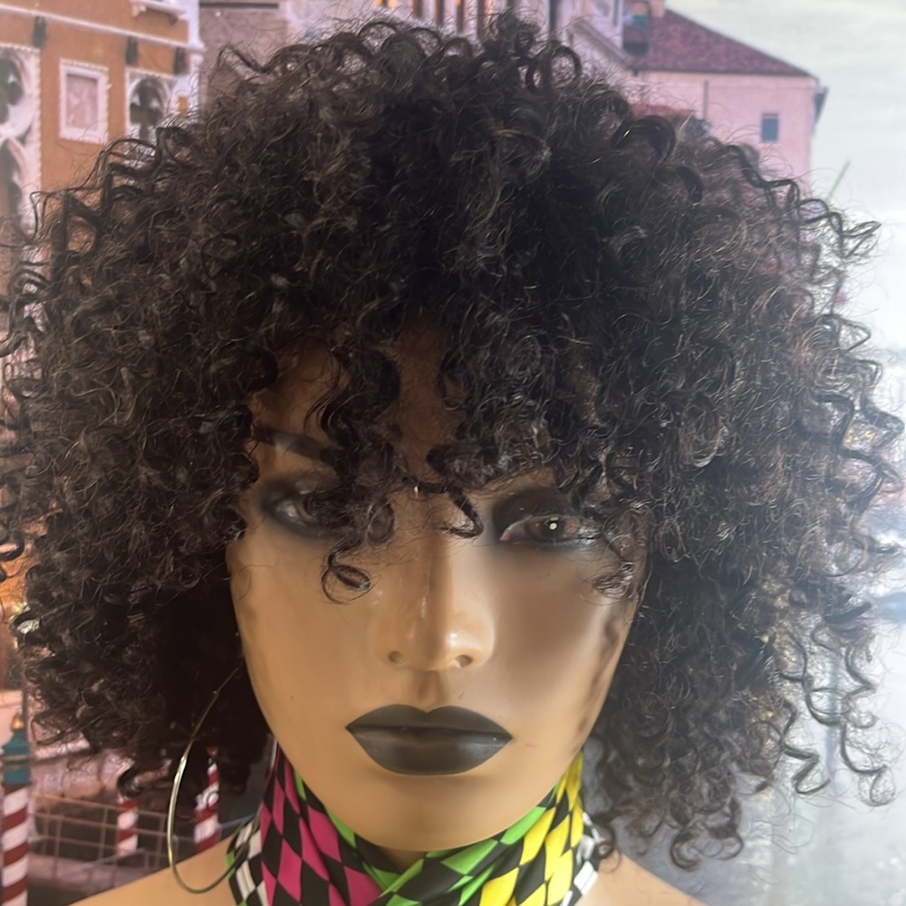 - Full curly wig 100% hauman hair - Picture 7 of 7